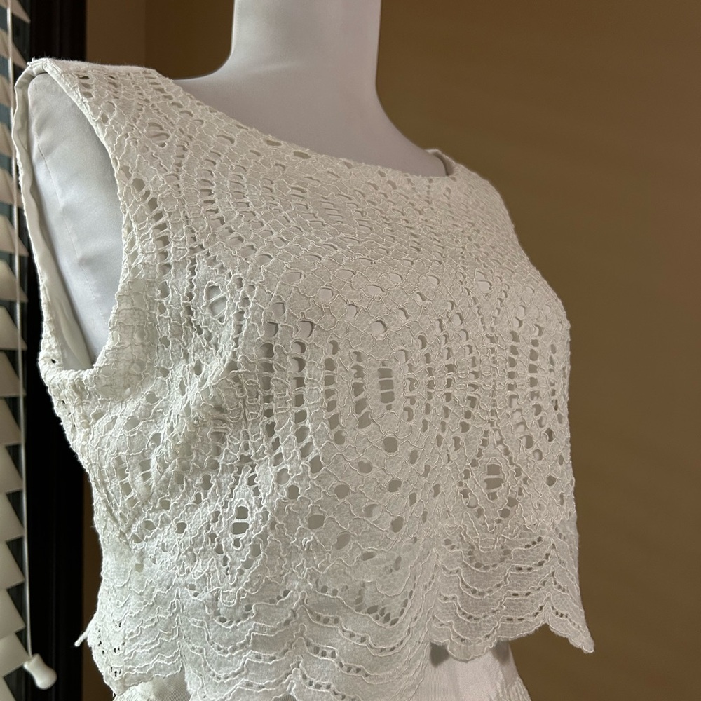 ANTONIO MELANI White Lace Dress - Picture 3 of 9